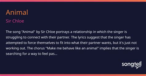 sir chloe animal meaning.